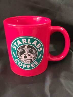 DC Comics STAR LABS COFFEE Red Ceramic Mug, 11 Oz, The Flash Arrowverse Universe
